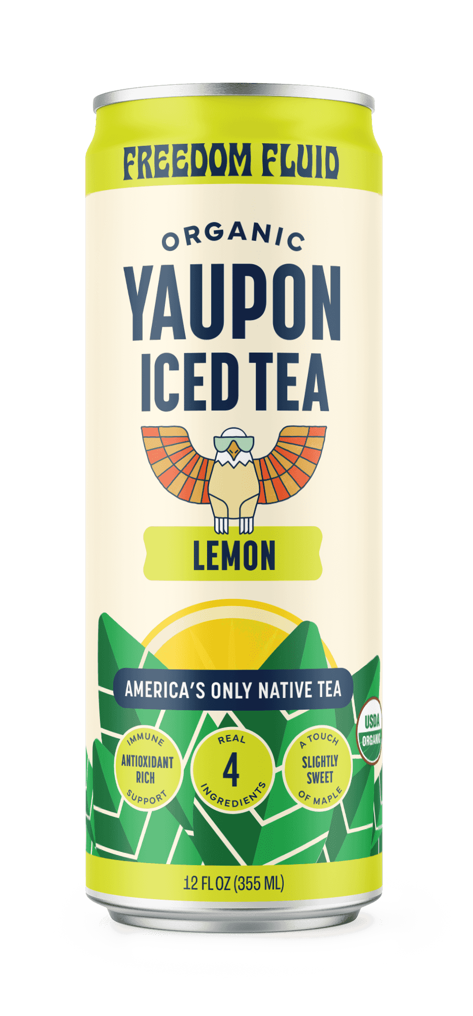 Lemon, Organic Yaupon Iced Tea