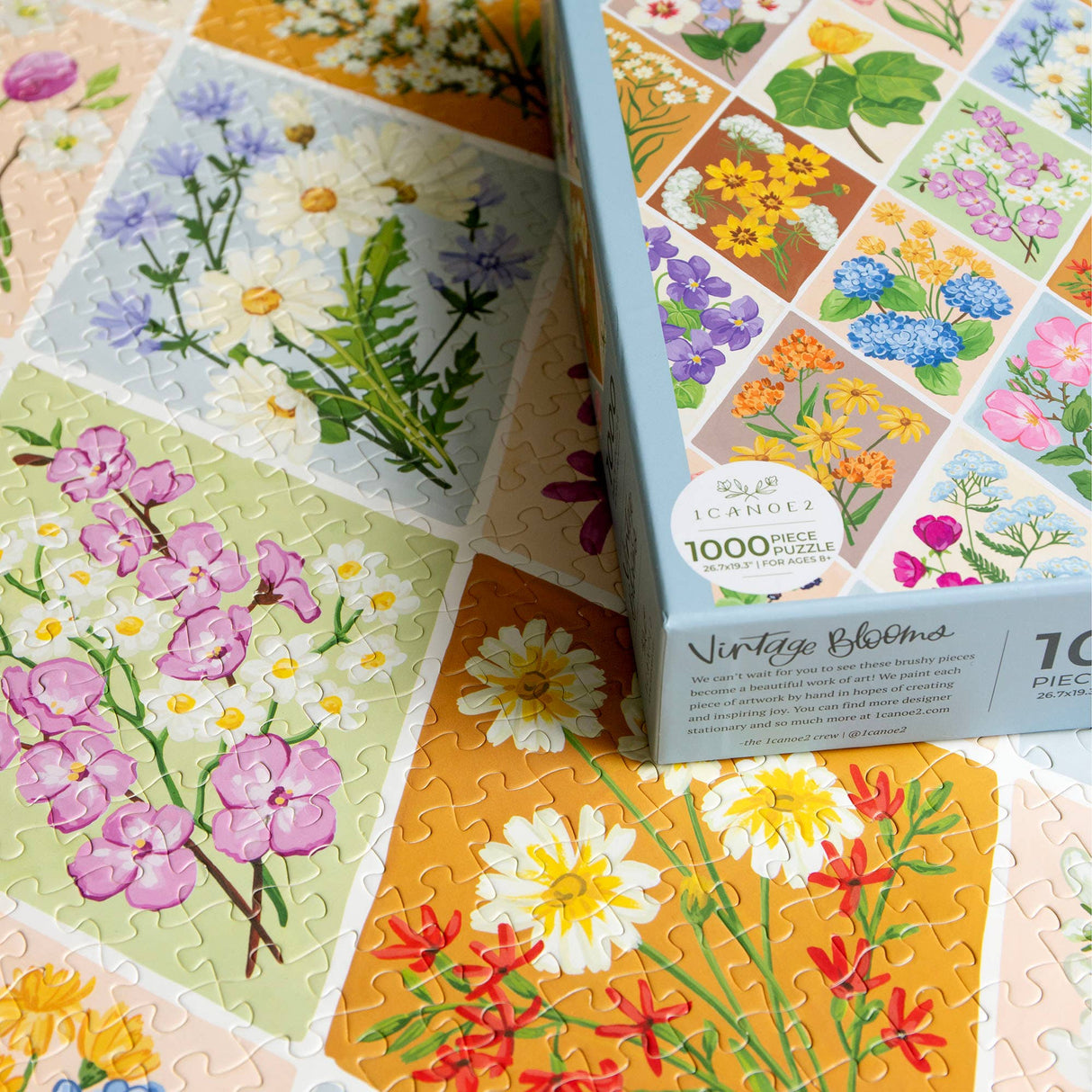 Vintage Blooms - 1,000 Piece Floral Jigsaw Puzzle