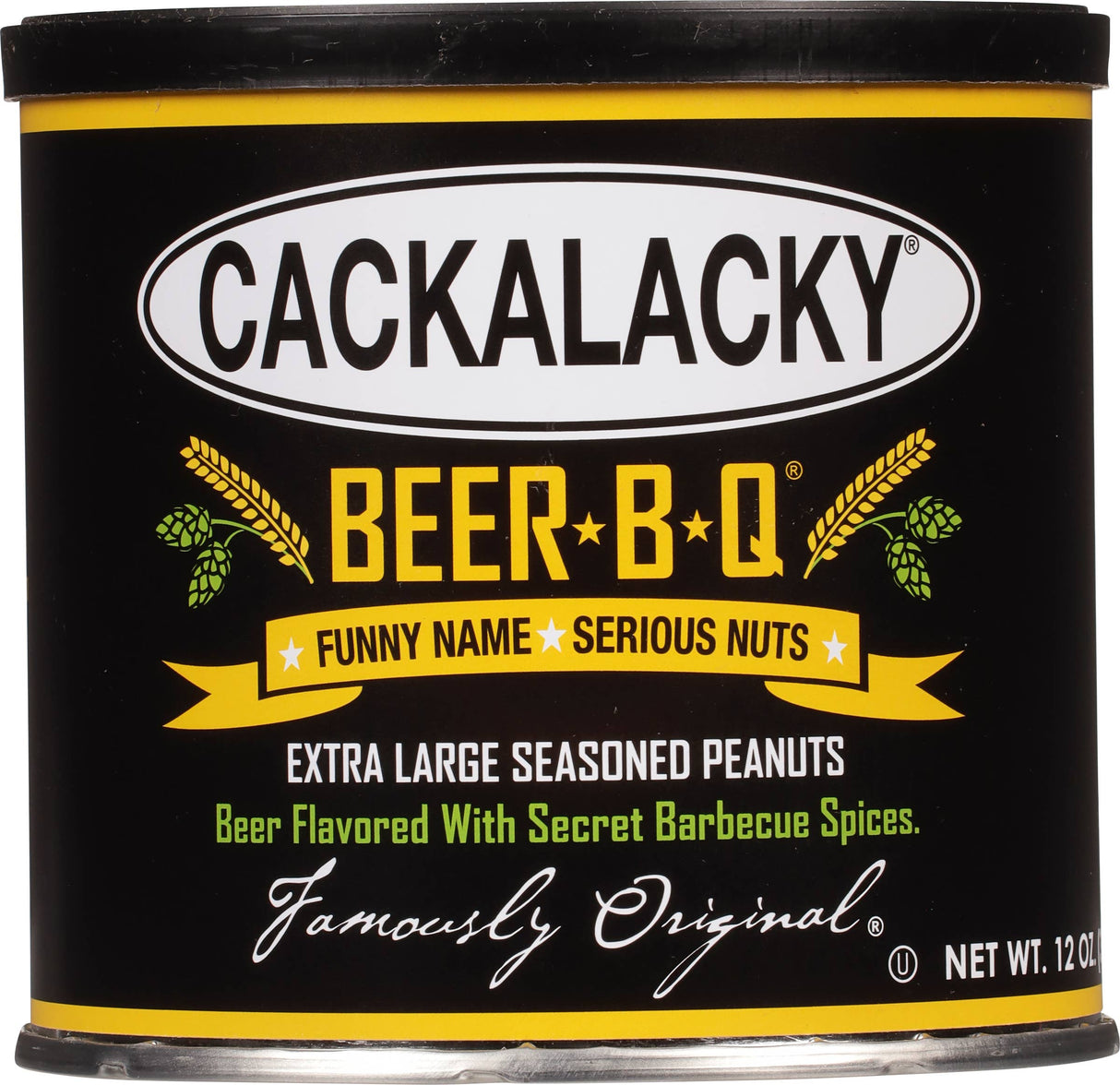 Cackalacky® Nuts Case "Half & Half" - 12 oz. Can - Mixed Cs