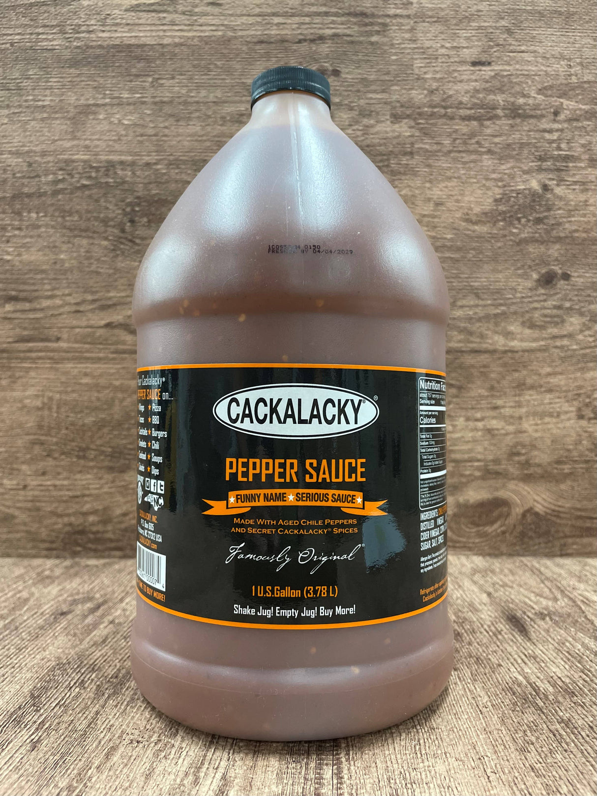 Cackalacky® Pepper Sauce (1-gallon)