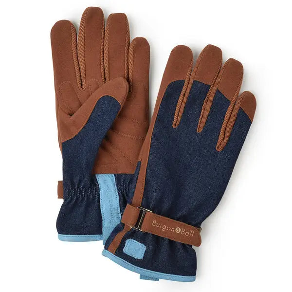 Burgon & Ball - Dig the Glove - Denim - M/L Garden Glove
