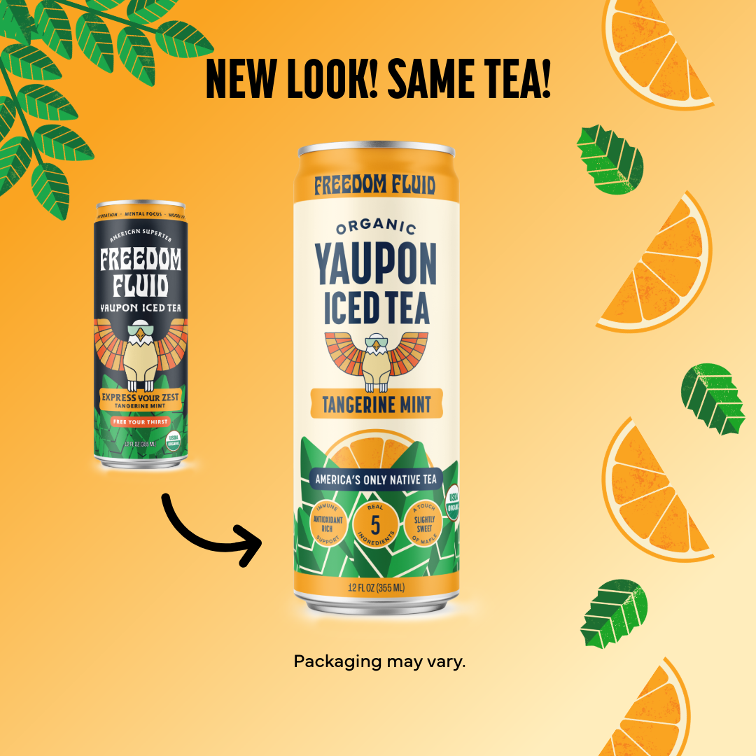 Tangerine Mint, Organic Yaupon Iced Tea