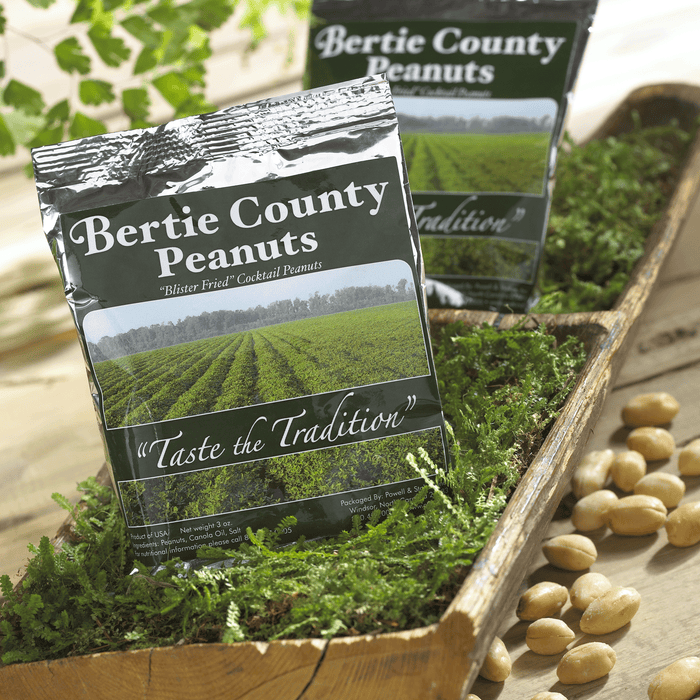 Bertie County Peanuts Blister Fried Peanuts — 3 oz snack pack