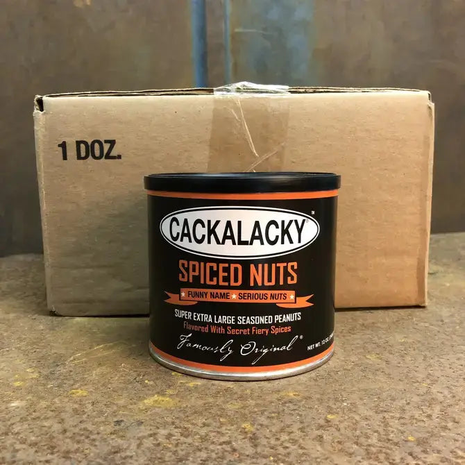 Cackalacky Nuts 12 oz. Can -Spiced Nuts