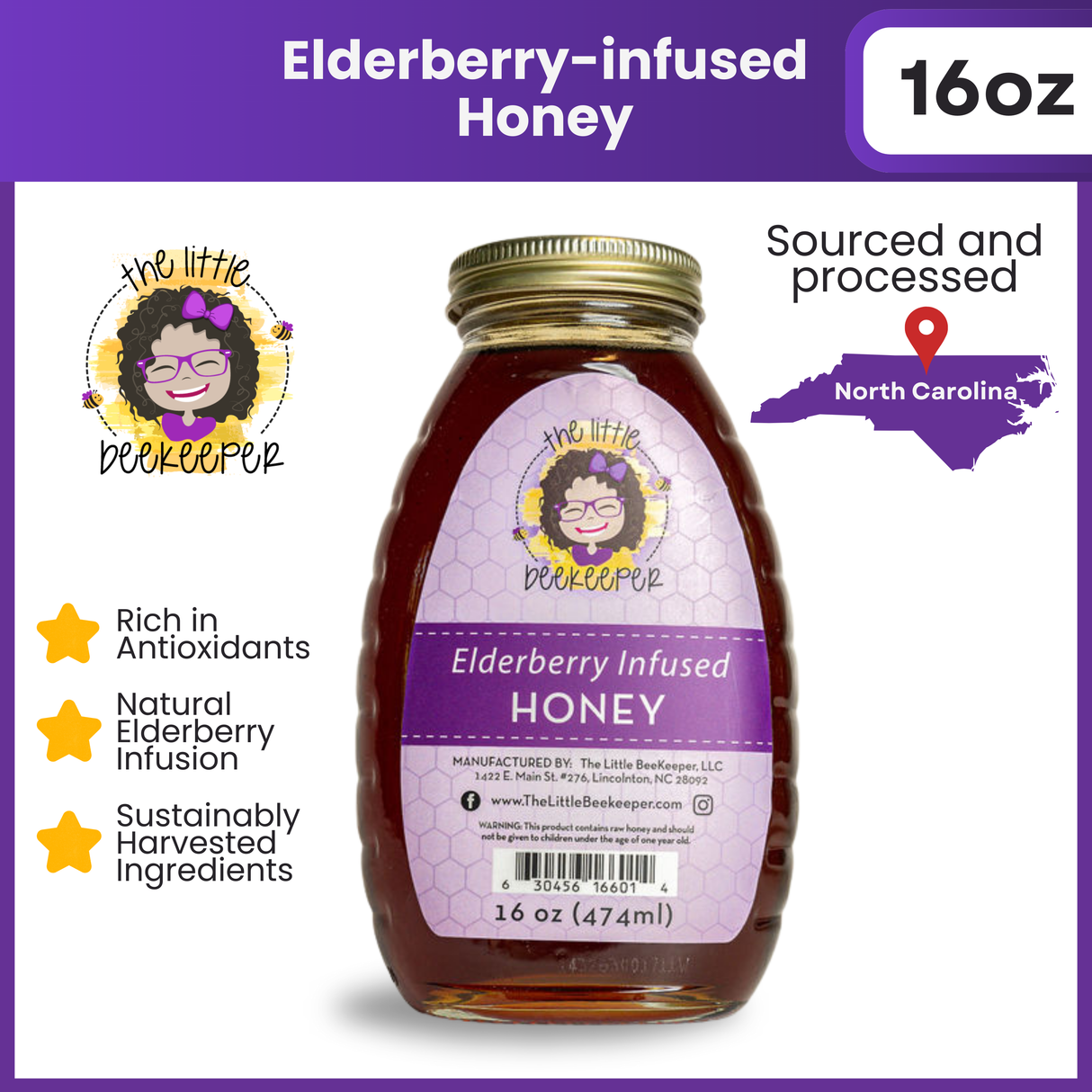 Elderberry Infused Honey