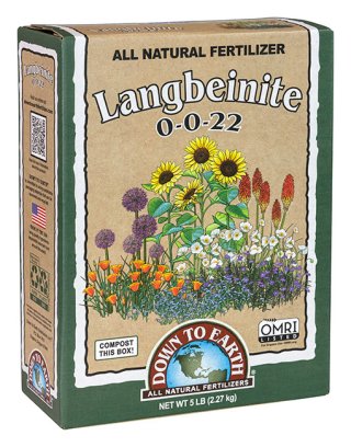 Down To Earth Langbeinite K-Mag Soil Amendment - 5 lb package