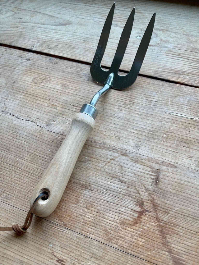 Garden Hand Fork - Stainless and Hardwood