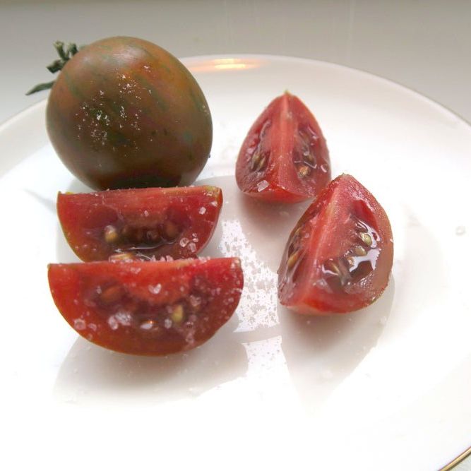 Tomato Seeds - Indeterminate - Purple Bumble Bee Cherry - Alliance of Native Seedkeepers - Vegetable Seeds