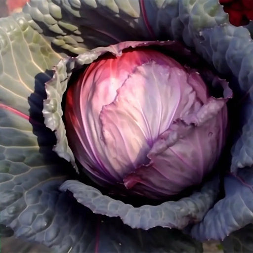 Cabbage Seeds - Mammoth Red Rock - Alliance of Native Seedkeepers -