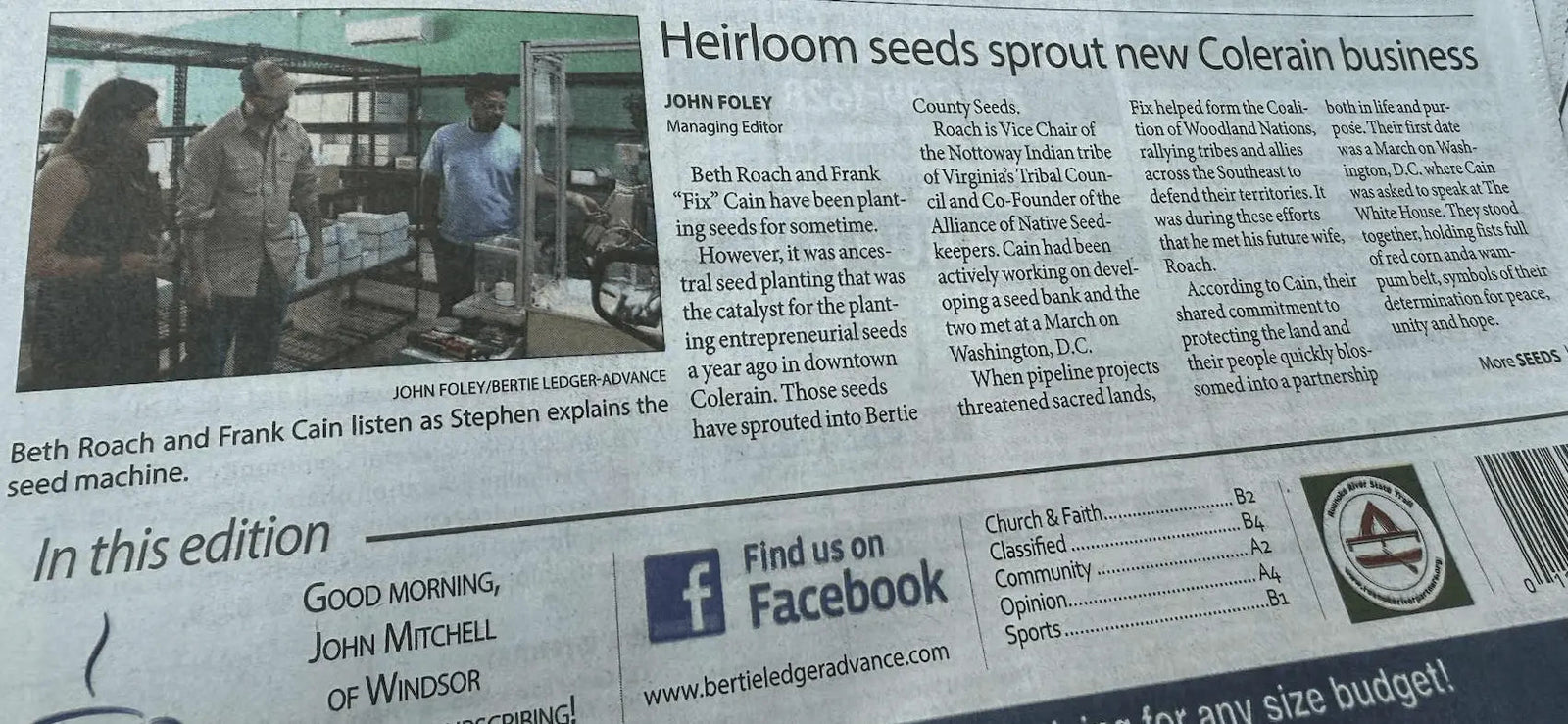 Introducing Coffee in Colerain, Our Successful Soft Opening, Seed Sale!! - Alliance of Native Seedkeepers