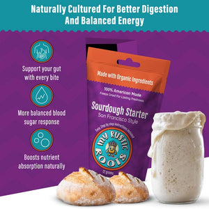 Organic, Non-GMO Sourdough Starter | Freeze Dried |  12gm