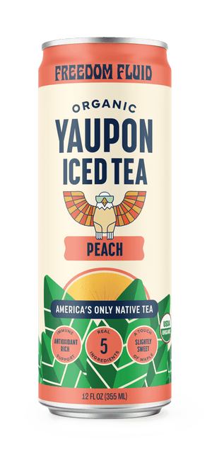 Peach, Organic Yaupon Iced Tea