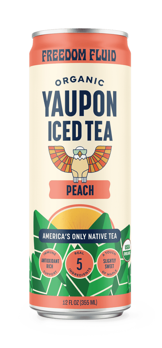 Peach, Organic Yaupon Iced Tea