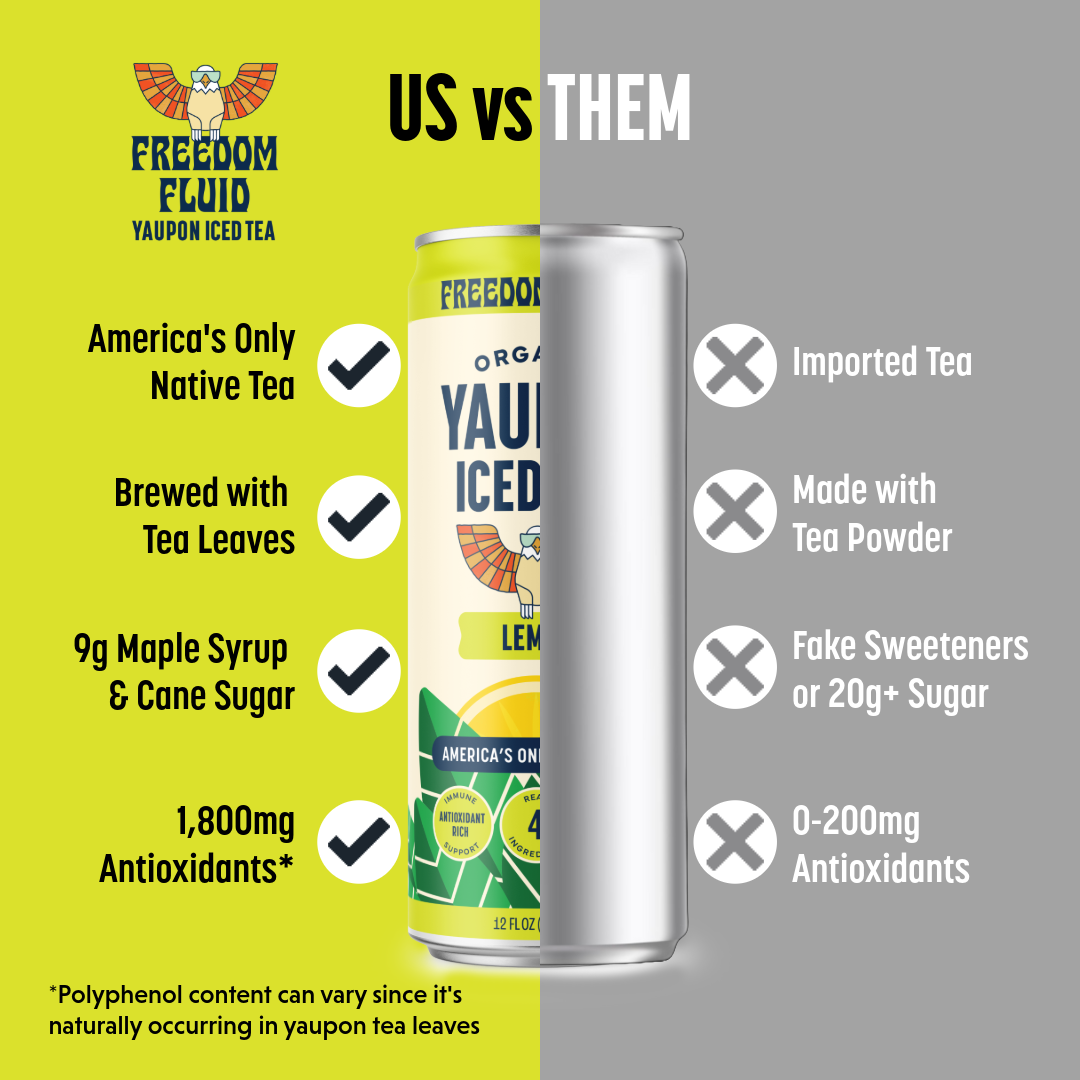 Lemon, Organic Yaupon Iced Tea