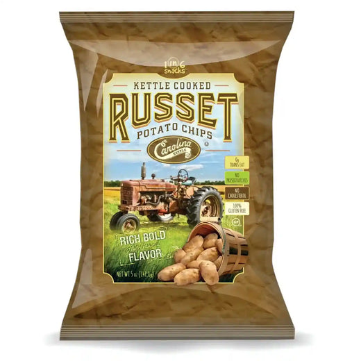 Russet Potato Carolina Kettle Chips 5 oz Bags