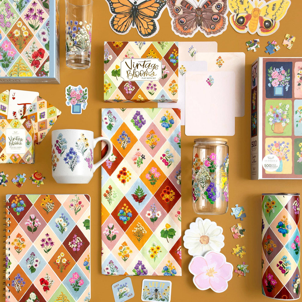 Vintage Blooms - 1,000 Piece Floral Jigsaw Puzzle