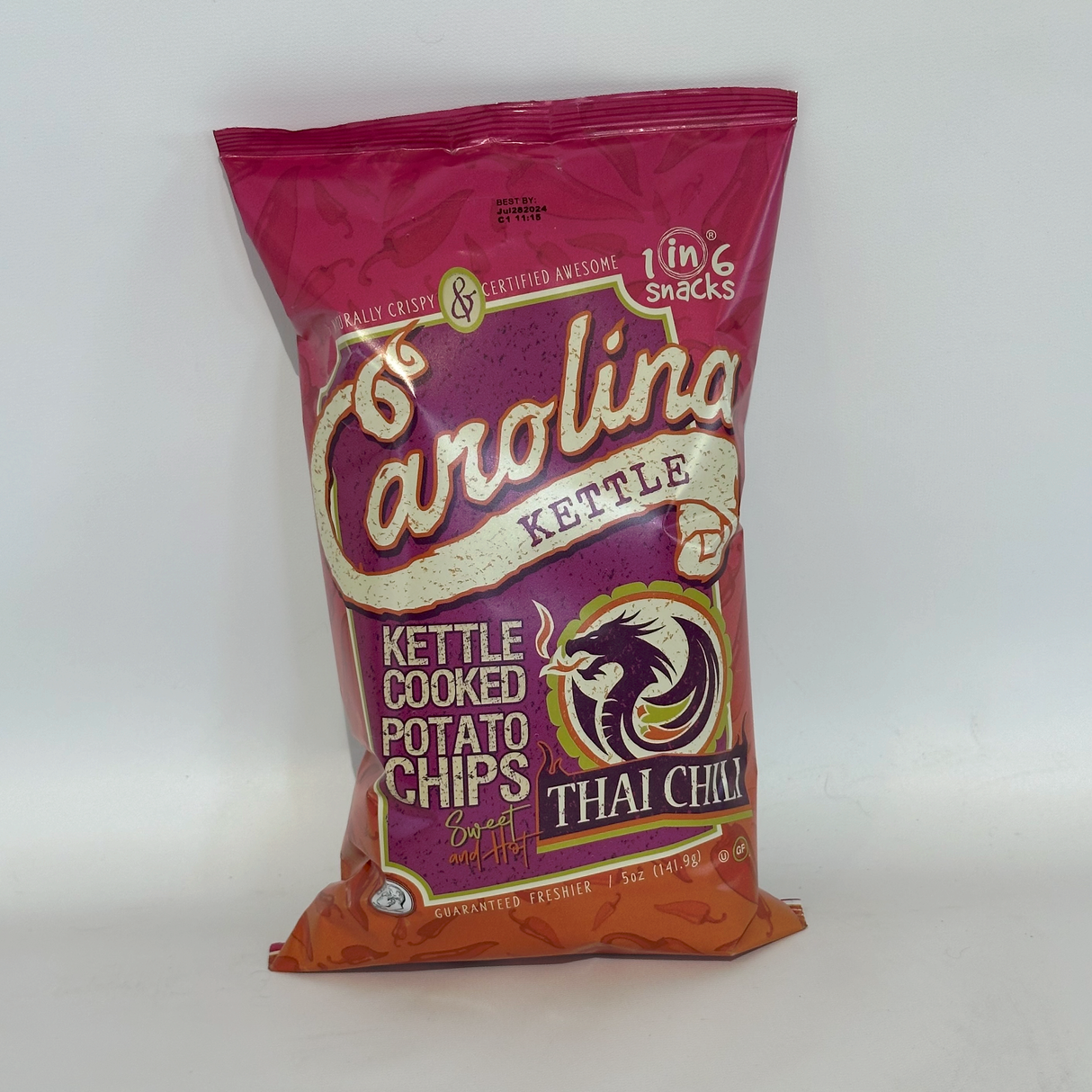 Thai Chili Carolina Kettle Chips 2 oz Case(20)