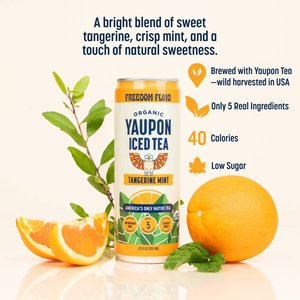Tangerine Mint, Organic Yaupon Iced Tea