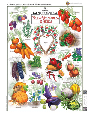 Farmer's Almanac - Fruits, Veggies & Herbs 1000 Piece Puzzle