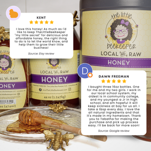2oz Honey Bear – Local, Pure, and Raw Wildflower Honey