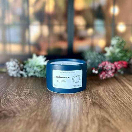 Cashmere Plum -5 oz. Ceramic Soy Blend Candle