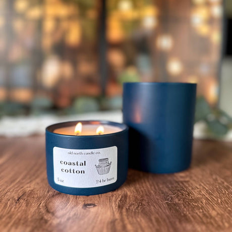 Coastal Cotton - 5 oz. Ceramic Soy Blend Candle