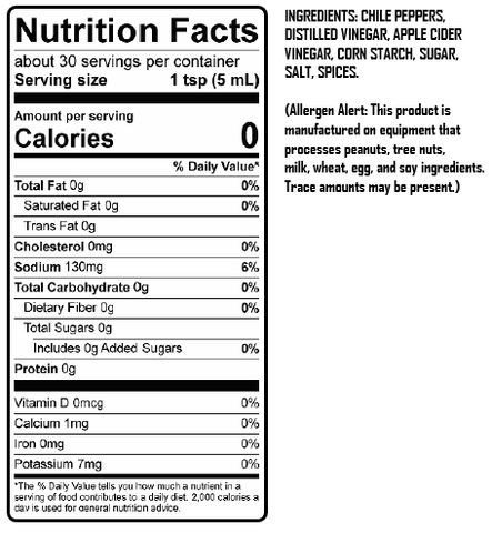 Cackalacky® Pepper Sauce  (1-gallon)