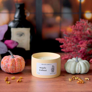 Maple Walnut - 5 oz. Ceramic Soy Blend Candle