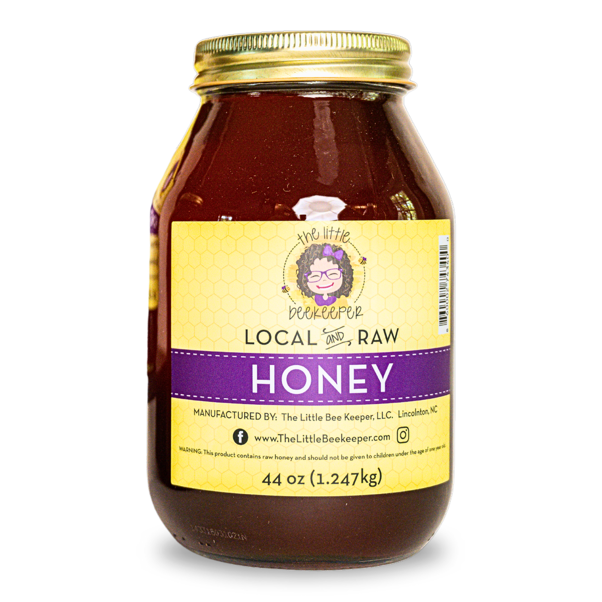 44oz - Local, Pure, and Raw Wildflower Honey