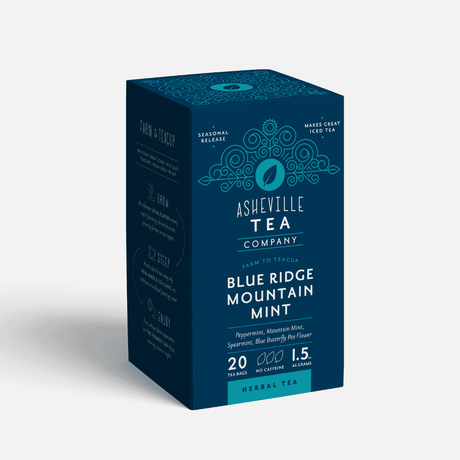 Tea Box with Blue Ridge Mountain Mint Individual Tea Bags