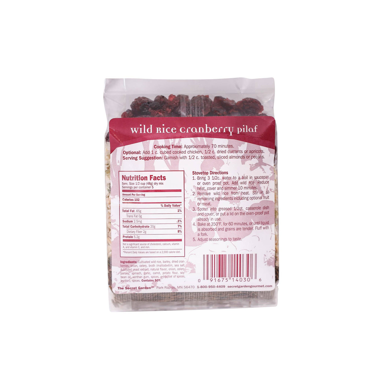 Cranberry Wild Rice Pilaf