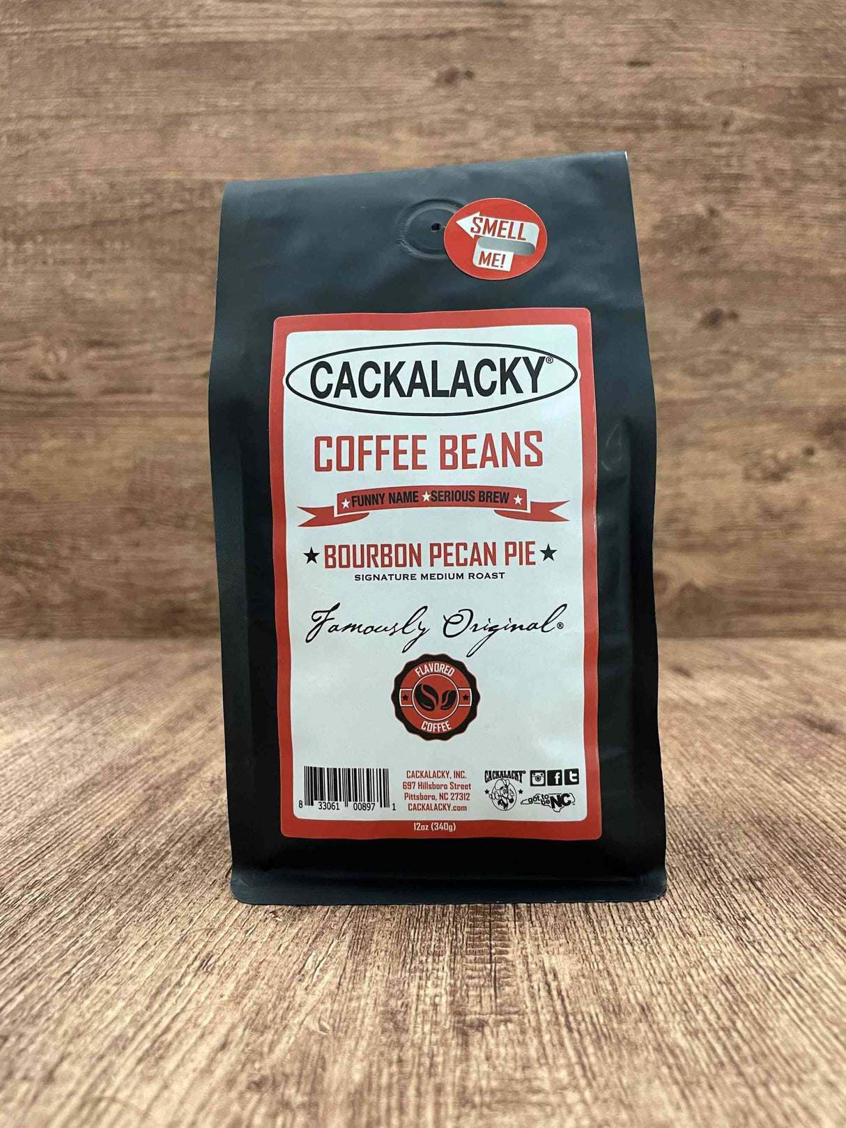 Cackalacky® Bourbon Pecan Pie Coffee Beans (12oz case of 6)