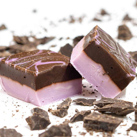 Dark Chocolate Lavender 1/2 lb. Fudge Bar