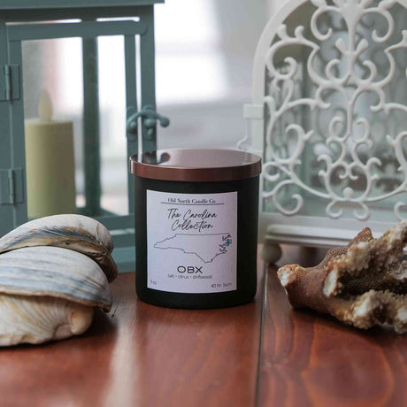 OBX Candle - 8 oz Matte Black Glass