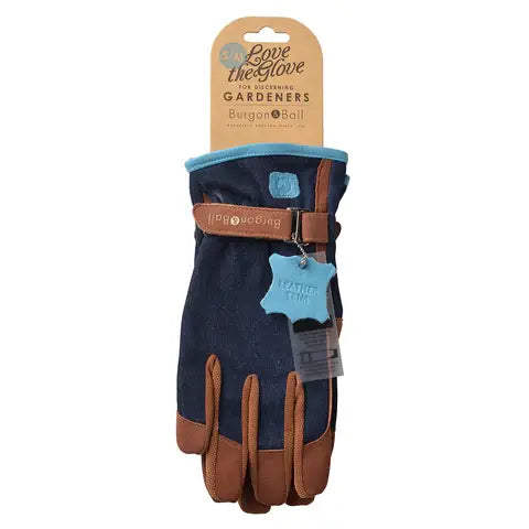 Burgon & Ball - Dig the Glove - Denim - M/L Garden Glove