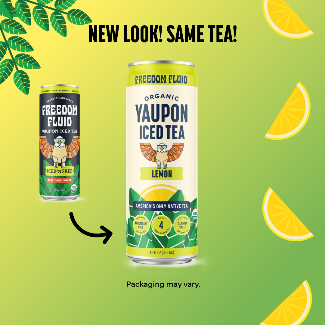 Lemon, Organic Yaupon Iced Tea