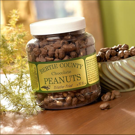 Bertie County Chocolate Covered Peanuts — 9 oz jar
