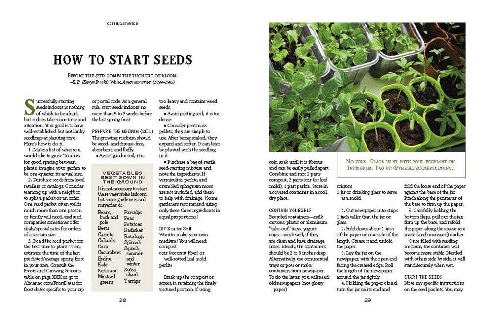 Old Farmer's Almanac Vegetable Gardener’s Handbook,