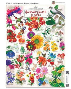 Farmer's Almanac - Backyard Garden Flowers 1000 Piece Puzzle