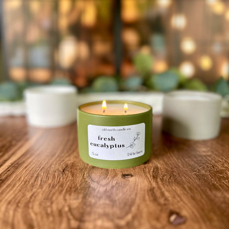 Fresh Eucalyptus - 5 oz. Ceramic Soy Blend Candle