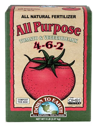 Down To Earth All Purpose Mix Fertilizer - 5 lb package