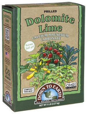 Down To Earth Dolomite Lime Soil Amendment - 5 lb package