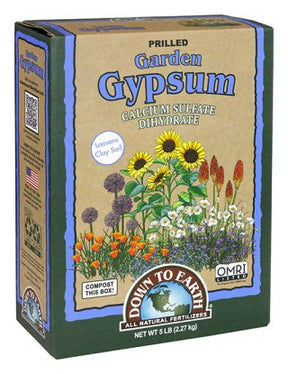 Down To Earth Garden Gypsum Soil Amendment - 5 lb package