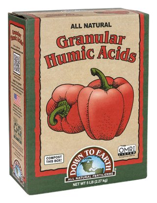 Down To Earth Granular Humic Acids Soil Amendment - 5 lb package