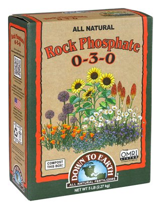 Down To Earth Rock Phosphate Soil Amendment - 5 lb package