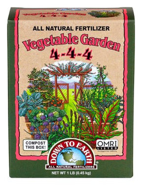 Down To Earth Vegetable Garden 4-4-4 Fertilizer - 1 lb package