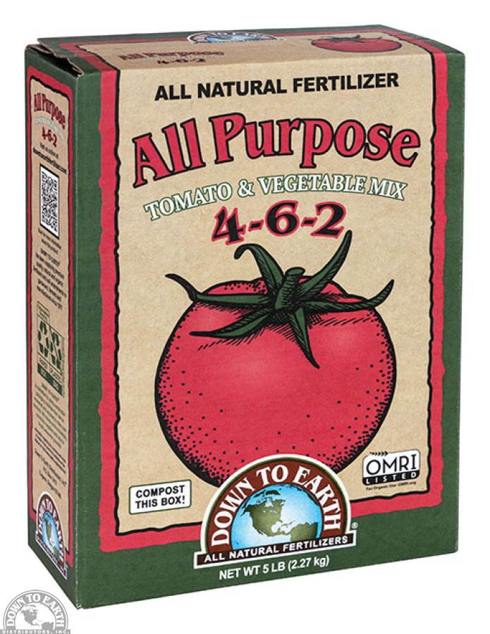 Down To Earth All Purpose Mix Fertilizer - 5 lb — additional package view