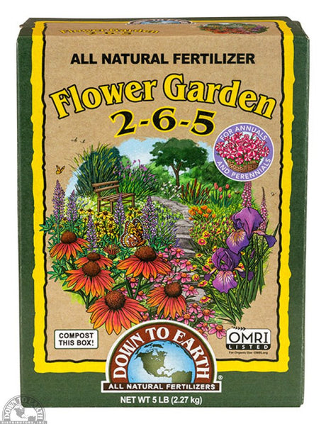 Down To Earth Flower Garden Fertilizer - 5 lb — additional package view