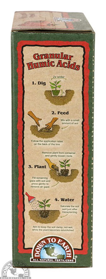 Down To Earth Granular Humic Acids Soil Amendment - 5 lb — side panel