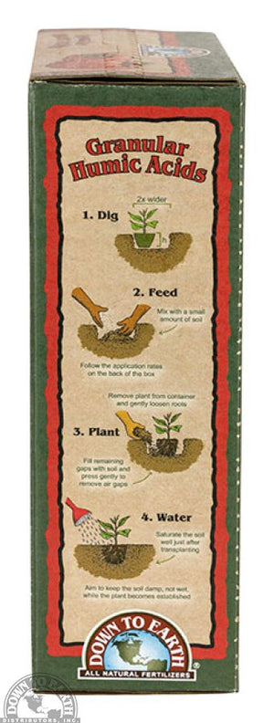Down To Earth Granular Humic Acids Soil Amendment - 5 lb — side panel
